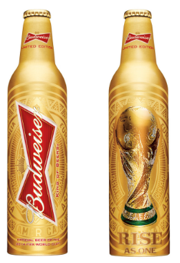 garrafa de aluminio da budweiser