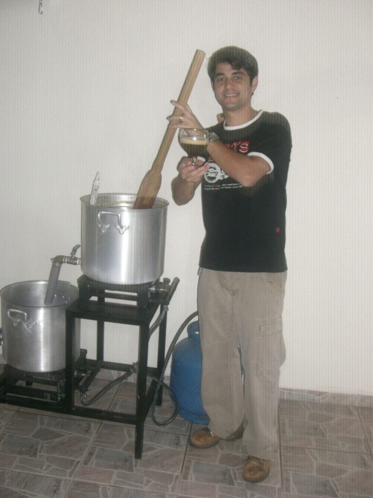 usando brewstand pra fazer cerveja